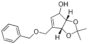 (3aS,6aR)-6-(benzyloxyMethyl)-2,2-diMethyl-4,6a-dihydro-3aH-cyclopenta[d][1,3]dioxol-4-ol 구조식 이미지