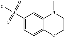 4-METHYL-3,4-DIHYDRO-2H-1,4-BENZOXAZINE-6-SULFONYL CHLORIDE 구조식 이미지