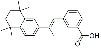 3-[(E)-2-(5,5,8,8-Tetramethyl-5,6,7,8-tetrahydronaphthalen-2-yl)-1-propenyl]benzoic acid Structure