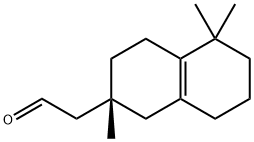 2,5,5-Trimethyl-1,2,3,4,5,6,7,8-octahydronaphthalene-2-ethanal Structure