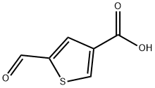 5-Formyl-3-thiophenecarboxylic acid Structure