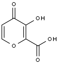 3-Hydroxy-4-oxo-4H-pyran-2-carboxylic acid Structure