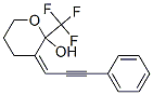 (Z)-3-(3-PHENYLPROP-2-YNYLIDENE)-2-(TRIFLUOROMETHYL)TETRAHYDRO-2H-PYRAN-2-OL 구조식 이미지