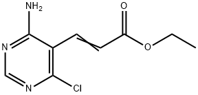 2-Propenoic acid, 3-(4-aMino-6-chloro-5-pyriMidinyl)-, ethyl ester Structure