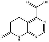 피리도[2,3-d]피리미딘-4-카르복실산,5,6,7,8-테트라히드로-7-옥소- 구조식 이미지