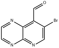 7-Bromopyrido[2,3-b]pyrazine-8-carbaldehyde 구조식 이미지