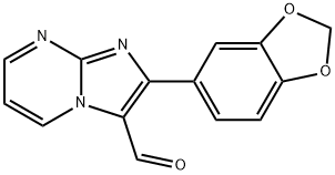 2-BENZO[1,3]DIOXOL-5-YL-IMIDAZO[1,2-A]PYRIMIDINE-3-CARBALDEHYDE 구조식 이미지