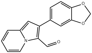 2-(1,3-Benzodioxol-5-yl)indolizine-3-carboxaldehyde Structure