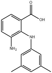 3-Amino-2-(3,5-dimethylphenylamino)benzoic acid 구조식 이미지