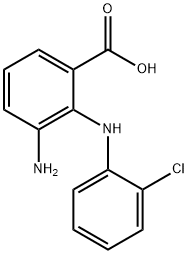 3-아미노-2-(2-클로로페닐아미노)벤조산 구조식 이미지