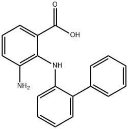 3-Amino-2-(biphenyl-2-ylamino)benzoic acid Structure