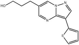 3-(3-THIOPHEN-2-YL-PYRAZOLO[1,5-A]PYRIMIDIN-6-YL)-PROPAN-1-OL Structure