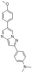 (4-[6-(4-METHOXY-PHENYL)-PYRAZOLO[1,5-A]PYRIMIDIN-2-YL]-PHENYL)-DIMETHYL-AMINE 구조식 이미지