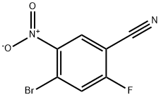 BENZONITRILE, 4-BROMO-2-FLUORO-5-NITRO- Structure