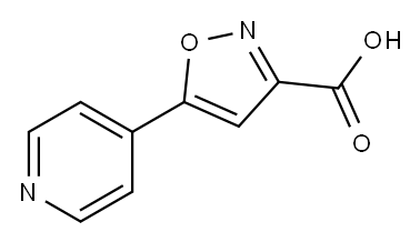 5-(4-Pyridyl)isoxazole-3-carboxylic Acid 구조식 이미지