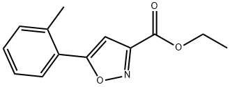 3-?Isoxazolecarboxylic acid, 5-?(2-?methylphenyl)?-?, ethyl ester Structure