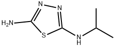 1,3,4-티아디아졸-2,5-디아민,N-(1-메틸에틸)-(9CI) 구조식 이미지