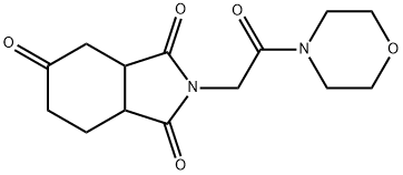 1H-Isoindole-1,3,5(2H,4H)-trione,  tetrahydro-2-[2-(4-morpholinyl)-2-oxoethyl]- 구조식 이미지