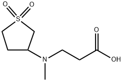 N-(1,1-DIOXIDOTETRAHYDRO-3-THIENYL)-N-METHYL-BETA-ALANINE Structure