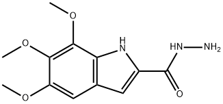 5,6,7-trimethoxy-1H-indole-2-carbohydrazide 구조식 이미지