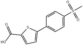 5-(4-methanesulfonylphenyl)thiophene-2-carboxylic acid 구조식 이미지