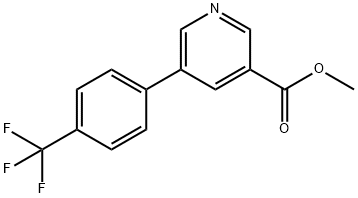 methyl 5-(4-(trifluoromethyl)phenyl)pyridine-3-carboxylate Structure