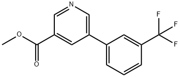 methyl 5-(3-(trifluoromethyl)phenyl)pyridine-3-carboxylate Structure
