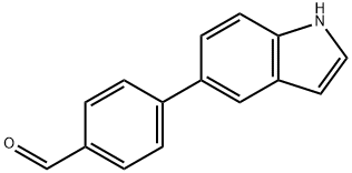 4-(1H-Indol-5-yl)benzaldehyde 구조식 이미지