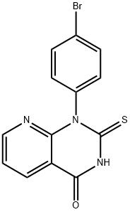 1-(4-BROMOPHENYL)-2-THIOXO-1,2,3,4-TETRAHYDROPYRIDO[2,3-D]PYRIMIDIN-4-ONE Structure