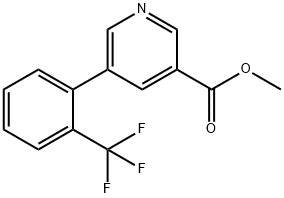 메틸5-(2-(트리플루오로메틸)페닐)피리딘-3-카르복실레이트 구조식 이미지