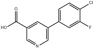 5-(4-chloro-3-fluorophenyl)pyridine-3-carboxylic acid Structure