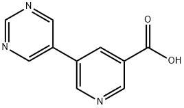 5-(pyrimidin-5-yl)pyridine-3-carboxylic acid Structure