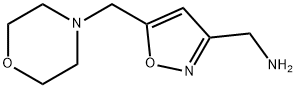 [5-(Morpholinomethyl)isoxazol-3-yl]methylamine, 97% Structure