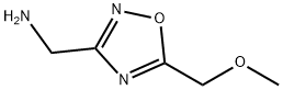 [5-(METHOXYMETHYL)-1,2,4-OXADIAZOL-3-YL]메틸아민 구조식 이미지