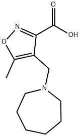 4-(아제판-1-일메틸)-5-메틸이속사졸-3-카르복실산(염분데이터:무료) 구조식 이미지