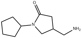 4-(AMINOMETHYL)-1-CYCLOPENTYL-2-PYRROLIDINONE Structure