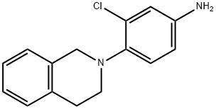 3-Chloro-4-[3,4-dihydro-2(1H)-isoquinolinyl]-aniline 구조식 이미지