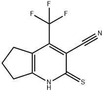 2,5,6,7-TETRAHYDRO-2-THIOXO-4-(TRIFLUOROMETHYL)-1H-CYCLOPENTA[B]-PYRIDINE-3-CARBONITRILE Structure