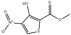 2-Thiophenecarboxylicacid,3-hydroxy-4-nitro-,methylester(7CI,9CI) 구조식 이미지