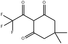 5,5-diMethyl-2-(2,2,2-trifluoroacetyl)cyclohexane-1,3-dione Structure