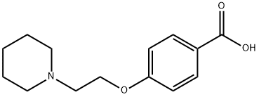4-(2-piperdinylethoxy)benzoic acid hydrochloride  Structure