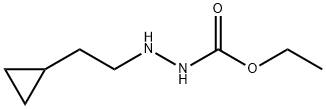 Hydrazinecarboxylic  acid,  2-(2-cyclopropylethyl)-,  ethyl  ester Structure