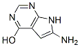 7H-Pyrrolo[2,3-d]pyrimidin-4-ol, 6-amino- (7CI) 구조식 이미지