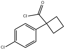 CYCLOBUTANECARBONYLCHLORIDE,1-(4-클로로페닐)- 구조식 이미지