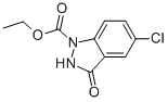 ETHYL 5-CHLORO-3-OXO-2,3-DIHYDRO-1H-INDAZOLE-1-CARBOXYLATE 구조식 이미지