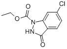 ETHYL 6-CHLORO-3-OXO-2,3-DIHYDRO-1H-INDAZOLE-1-CARBOXYLATE Structure