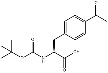 BOC-DL-4-ACETYLPHENYLALANINE Structure