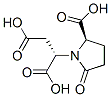 (S)-2-[(2R)-2-Carboxy-5-oxopyrrolidin-1-yl]butanedioic acid Structure