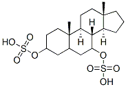 androstane-3,7-diol disulfate Structure