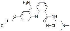 9-Amino-N-(2-(dimethylamino)ethyl)-7-methoxy-4-acridinecarboxamide dih ydrochloride Structure